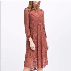 Zara lace midi dress
